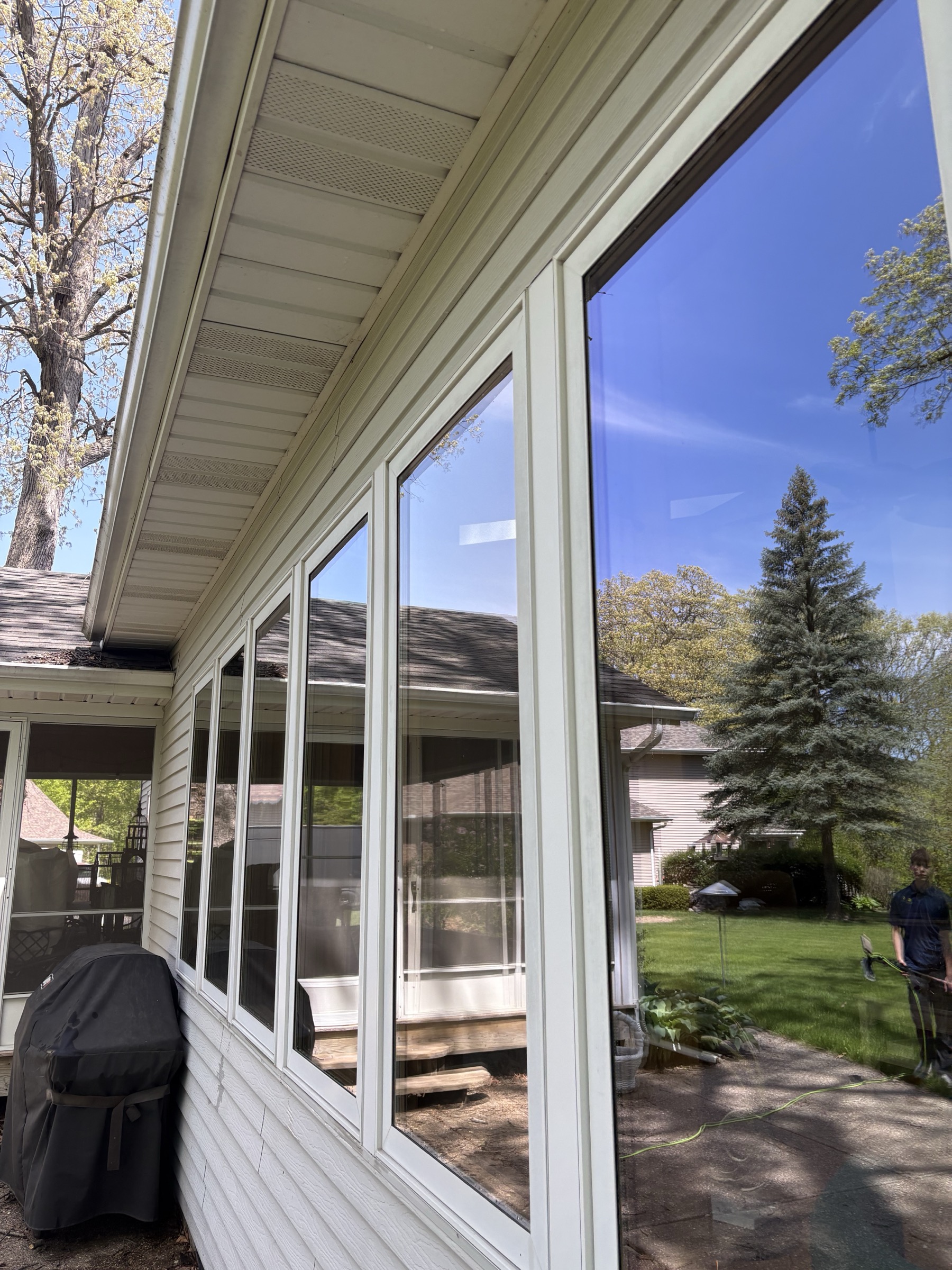 Interior window cleaning